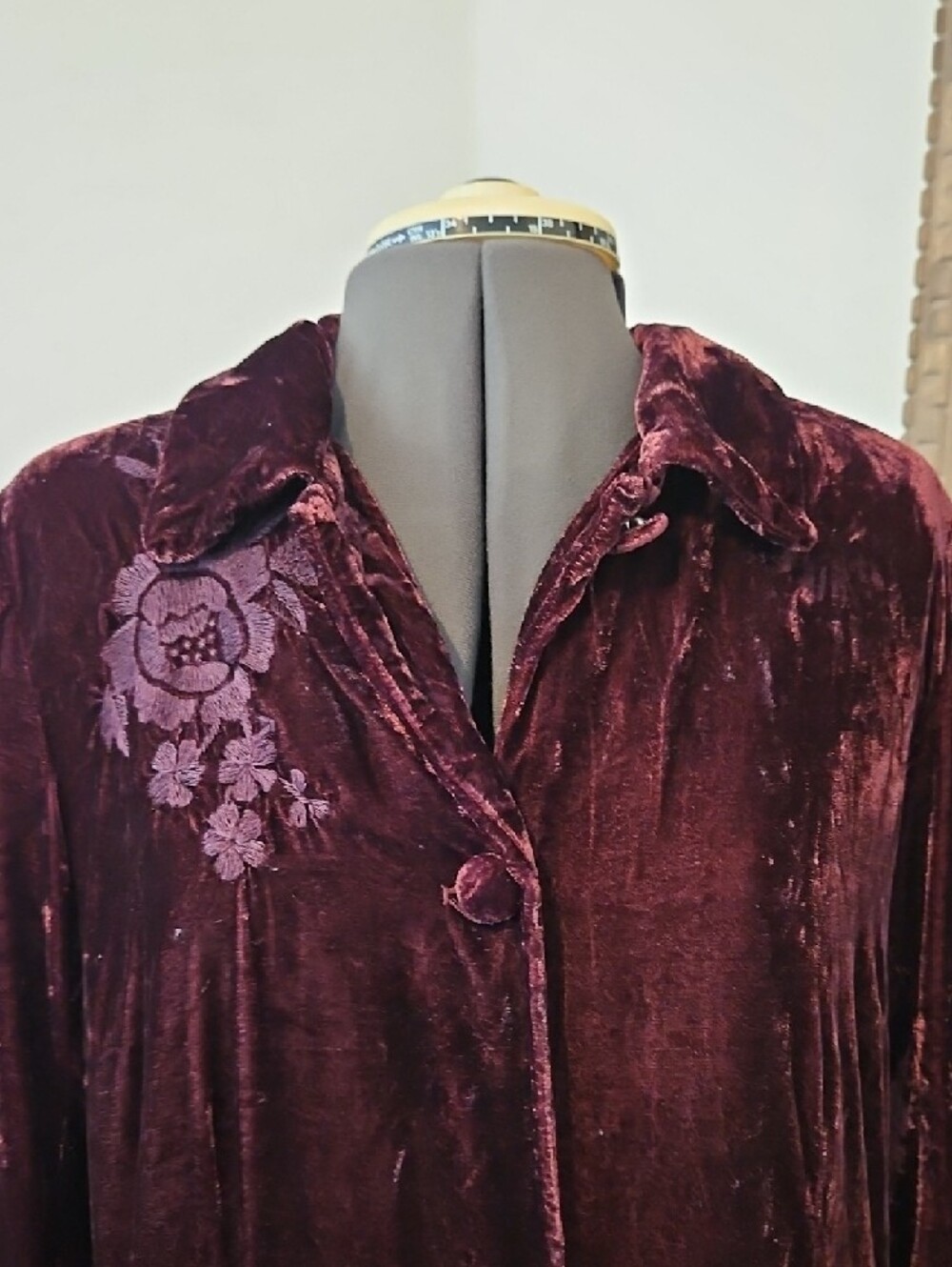 Coldwater Creek Velvet Jacket in Plum - Picture 2 of 6